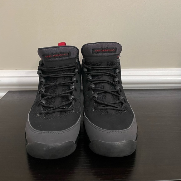 Black, Red & Grey Air Jordan 9 Retro - Picture 2 of 3